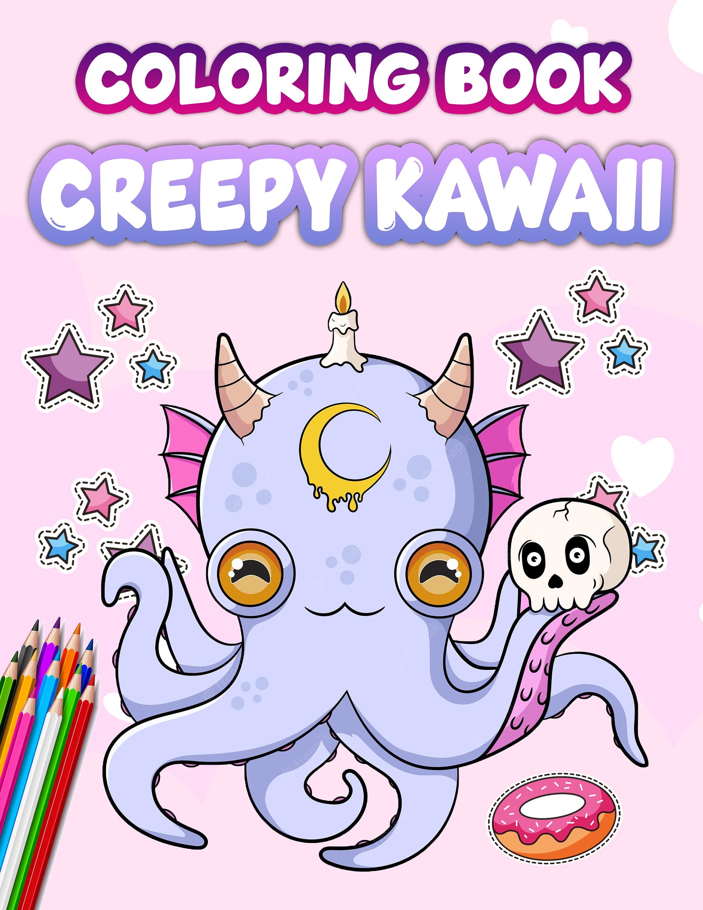 Only 1 Left in Stock Creepy Kawaii Horror Coloring Book for Kids and ...