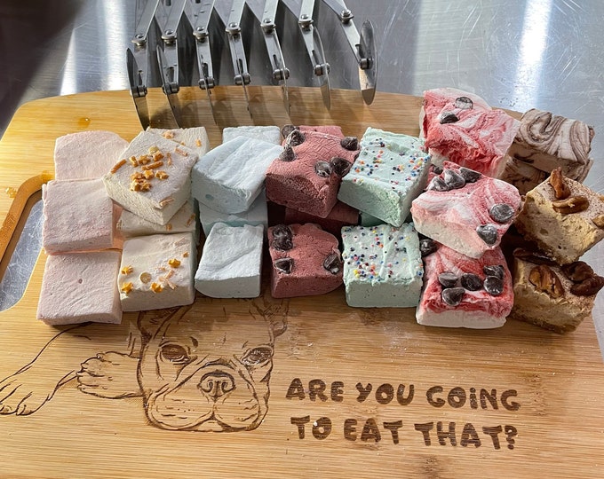 Assorted Gourmet Marshmallows, half dozen Gourmet Handcrafted Marshmallows in 3 flavors, Homemade marshmallows for hot chocolate