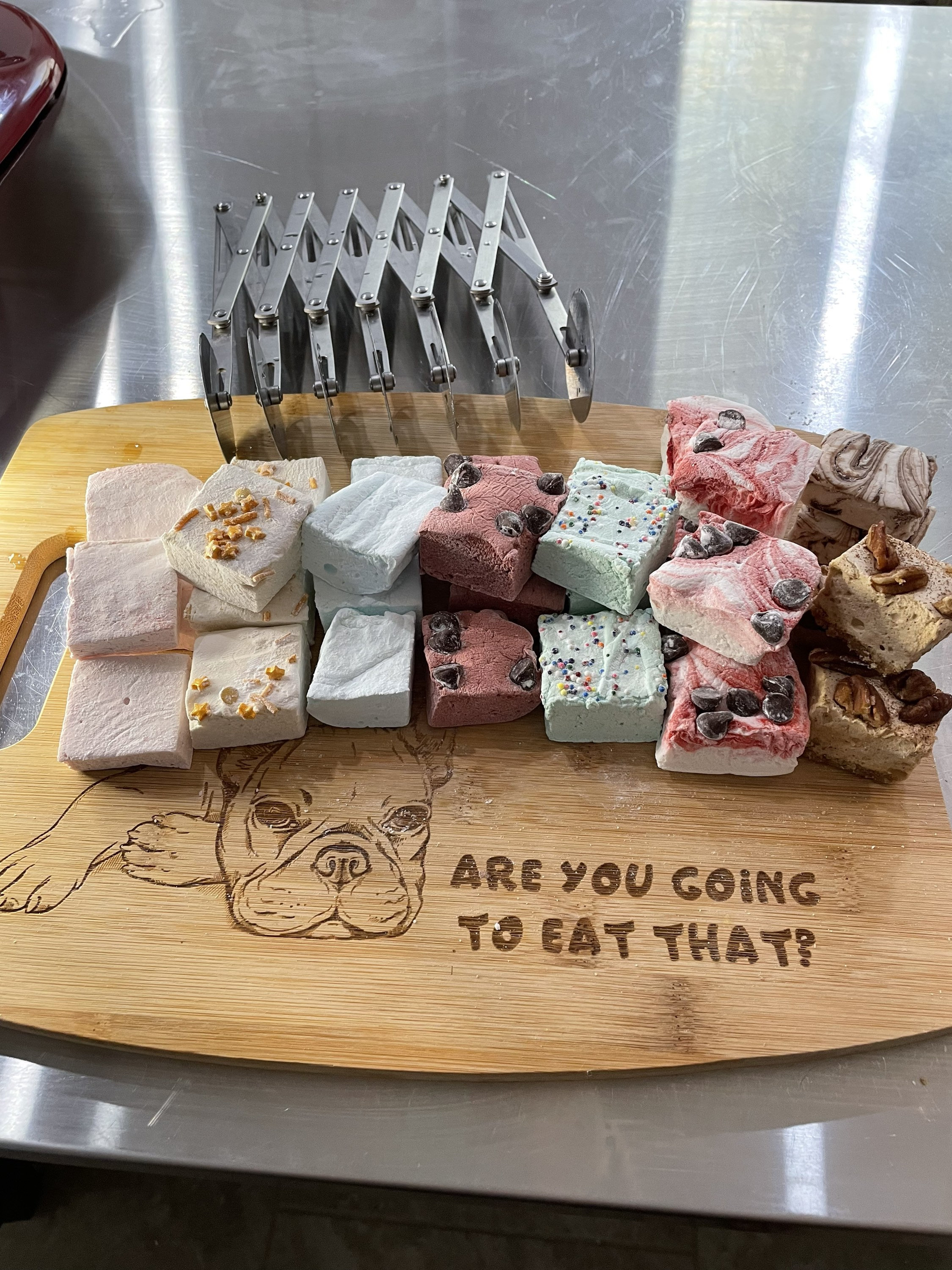 Assorted Gourmet Marshmallows, half dozen Gourmet Handcrafted Marshmallows in 3 flavors, Homemade marshmallows for hot chocolate