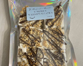 Gourmet S'mores Marshmallows: Handcrafted Vanilla Marshmallows, 1 Dozen