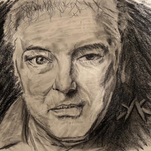 Jello Biafra Dead Kennedys sketch 11” x 14 paper”