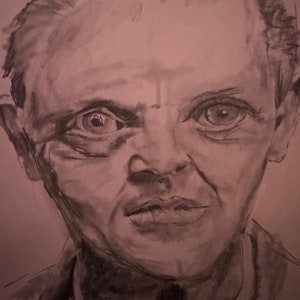 Hannibal Lecter 11” x 14 paper”