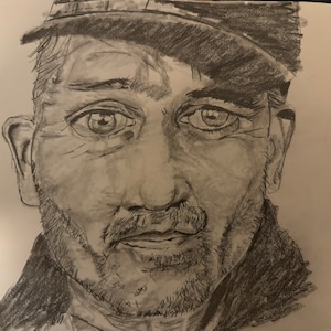 エド・ゲインのスケッチ 11” x 14” 紙