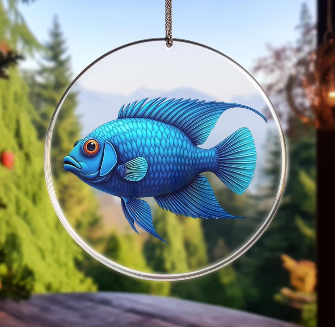 Cichlid Tropical Fish Ornament, Cichlid Fish Lover Gift, Aquarium Fish ...