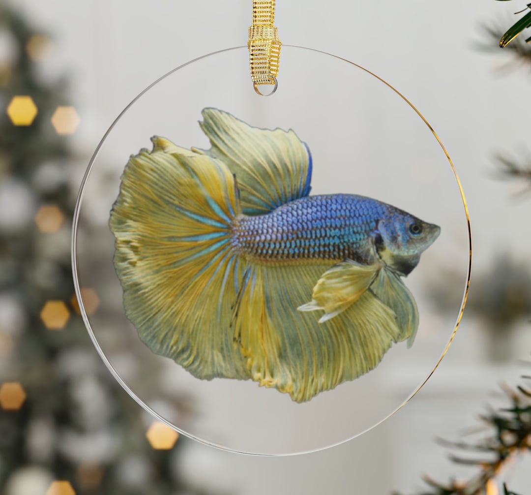Betta Fish Acrylic Ornament, Betta Fish Lover Gift, Betta Mom Gift