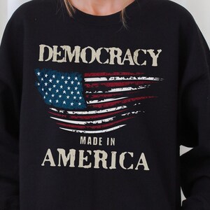 Democracy Crewneck Sweatshirt, Democracy Election Shirt, Pro Democracy Shirt, Democracy Politics Sweatshirt, Democracy Shirt, No Kings