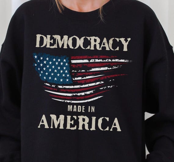 Democracy Crewneck Sweatshirt, Democracy Election Shirt, Pro Democracy Shirt, Democracy Politics Sweatshirt, Democracy Shirt, No Kings