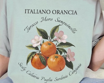 Vintage La Dolce Vita Italian Oranges, Italiano Orancia Shirt, Comfort Colors Italian Fruit Shirt, Italy Lovers Shirt, Italian Citrus Tee