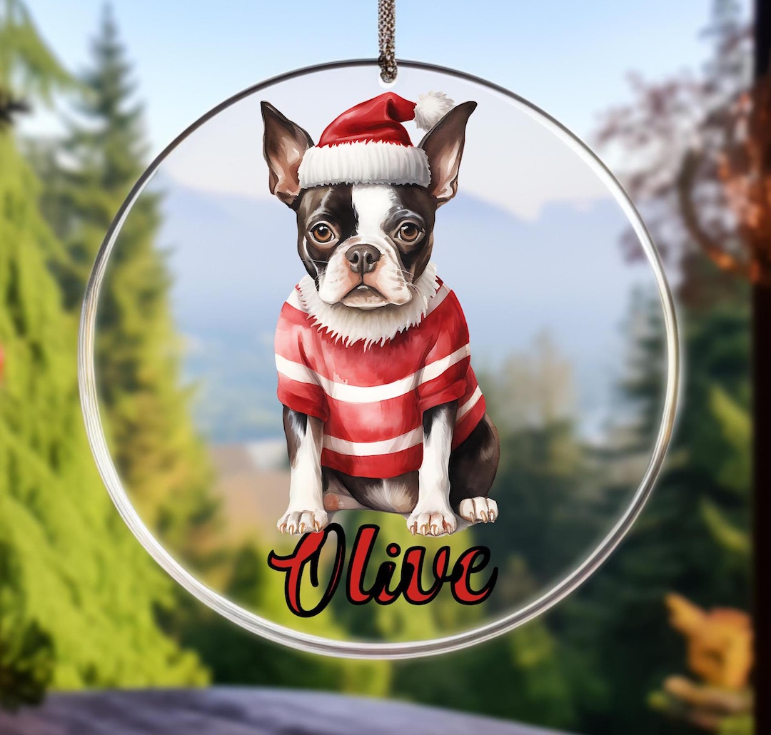 Personalized Dog Christmas Acrylic Ornament, Dog Christmas Decor, Dog — free download