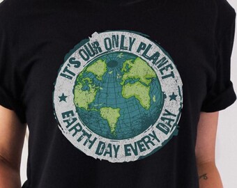 Earth Day Tee Shirt, Unisex Earth Day Shirt, Climate Change Shirt, Environmental Shirt, Save Our Planet Shirt, Protect Planet Earth Shirt