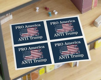 Pro America Sticker Sheets, Pro America Anti Trump Stickers, Pro Democracy Stickers, Anti MAGA Stickers, No Autocrats, Democracy Stickers
