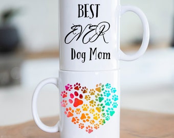 Best Dog Mom Ceramic Mug, Gift for New Dog Mom, Gift for Mom, Dog Lover Mug, Proud Dog Mom, Dog Parent Gift, Fur Mother, Dog Mom Mug