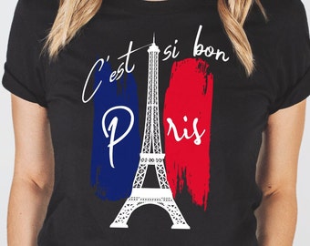 Paris Tee Shirt, I Love Paris Tee-Shirt, France, Eiffel Tower T-Shirt, French Tee Shirt, Paris Travel Shirt, Vacation Gift Shirt