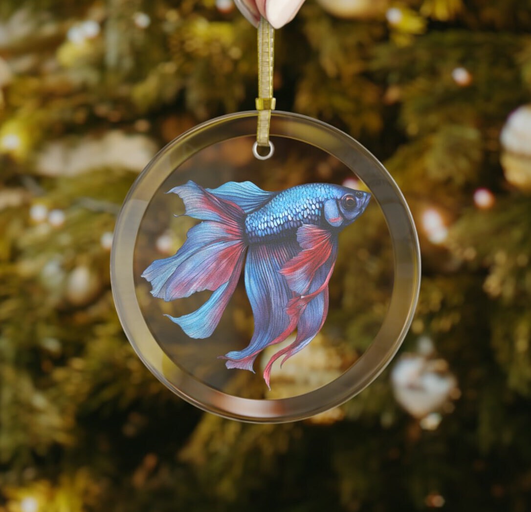 Betta Fish Ornament, Betta Fish Lover Gift, Betta Mom, Betta Dad, Gift