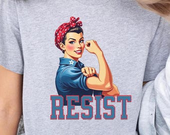 RESIST Pro Democracy Shirt, Democracy Made in America, RESIST Tee Shirt, Fight for Democracy Shirt, Politics Tee Shirt, Trump Protest Shirt