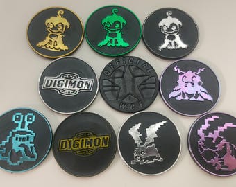 POGS Digimon Slammers 2000 - WCF Official - Rare Collectible POG by Magic Box Digital Monsters Tazo