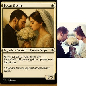 Custom Magic the Gathering Style Card | Personalized MTG Wedding, Birthday & Anniversary Gift | Digital or Physical