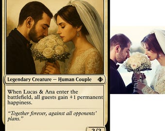 Custom Magic the Gathering Style Card | Personalized MTG Wedding, Birthday & Anniversary Gift | Digital or Physical