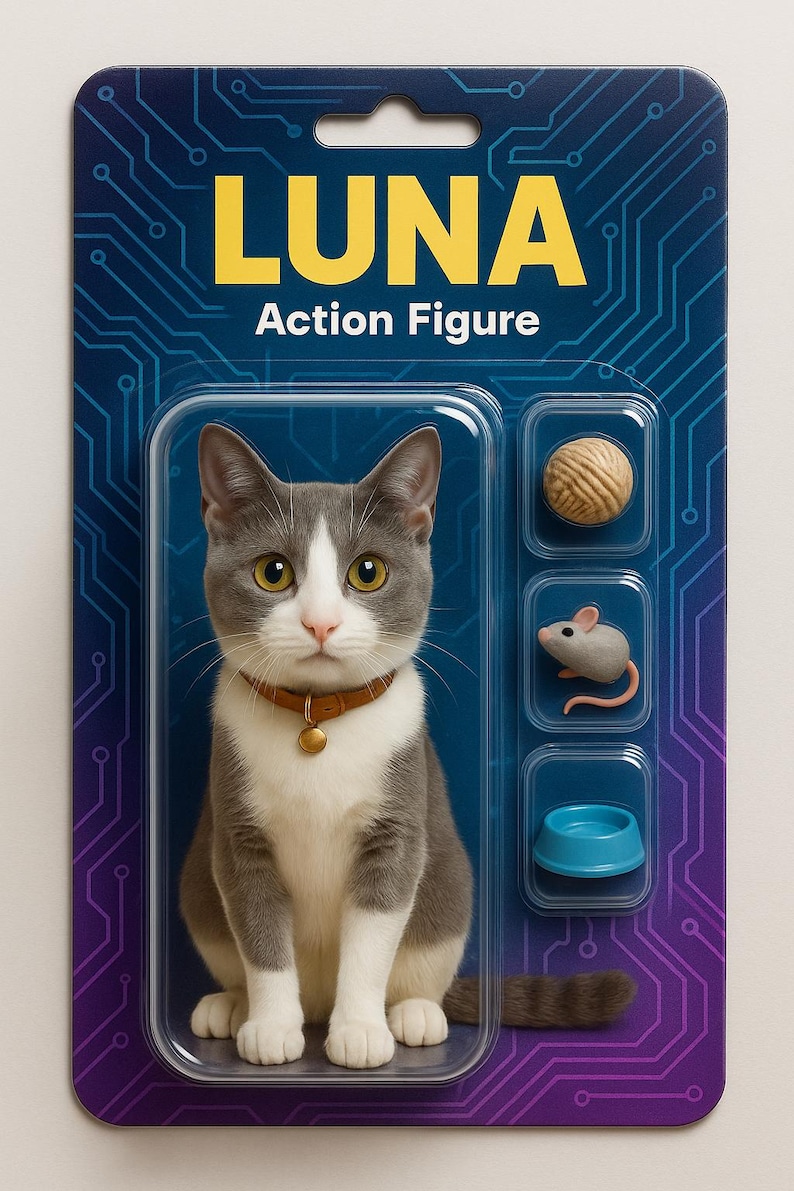 Custom Action Figure from Your Photo – Collectible Blister Packaging + 3 Accessories – Unique Geek Gift image 10