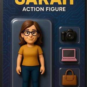 Custom Action Figure from Your Photo – Collectible Blister Packaging + 3 Accessories – Unique Geek Gift image 4