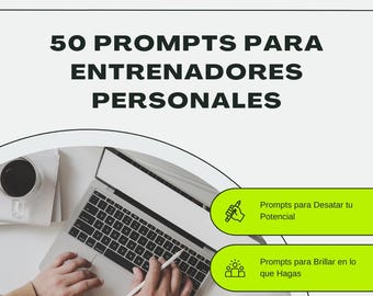 50 Prompts for Personal Trainers - Boost Your Fitness Impact with Creative Ideas (Digital PDF in Spanish)