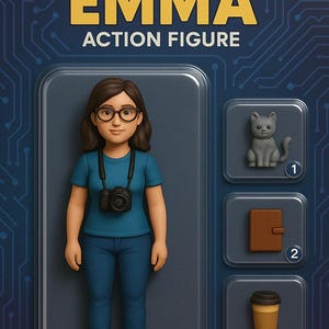 Custom Action Figure from Your Photo – Collectible Blister Packaging + 3 Accessories – Unique Geek Gift image 9