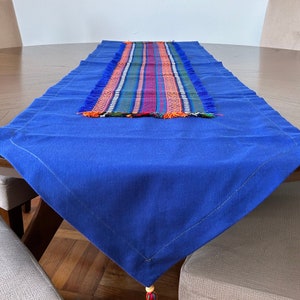 Table Runner with a traditional fabric touch, Blue Table Runner Handmade, Home Decoration, Housewarming Gift, Table Decor
