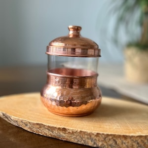 Spice Jars With Copper Lids Etsy