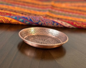 Copper Bowl engraved, 7th Anniversary Gift, Copper Ring Dish, Nuts Bowl, Candy Bowl, Nesting Bowl, Home Decoration, Wedding Gift,