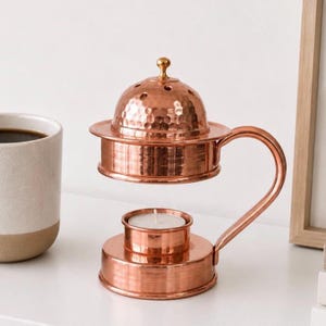 Handmade Copper Oil Burner: Aromatherapy Diffuser, Home Decor