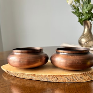 Copper Bowl, Oxidized Copper, Utility Bowl, Sugar Bowl, Key Bowl, Handmade in the &quot;Land of Copper&quot;, 7th Anniversary Gift, Home Decoration