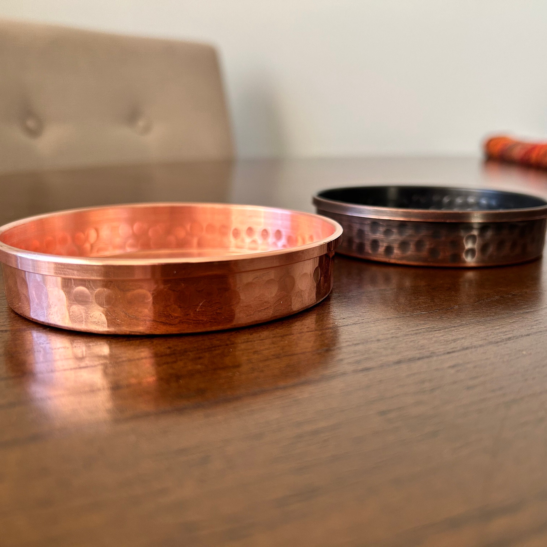 Hammered Copper Bowl, Utility Bowl, Sugar Bowl, Key Bowl, Handmade in the "Land of Copper", 7th Anniversary Gift, Home Decoration