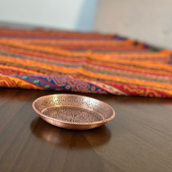Copper Bowl engraved, 7th Anniversary Gift, Copper Ring Dish, Nuts Bowl, Candy Bowl, Nesting Bowl, Home Decoration, Wedding Gift,
