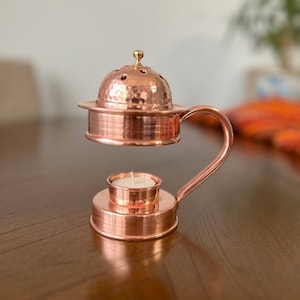 Handmade Copper Oil Burner, Tea Light Oil Burner, Essential Oil Diffuser, Aromatherapy Oil Diffuser, Home Decoration