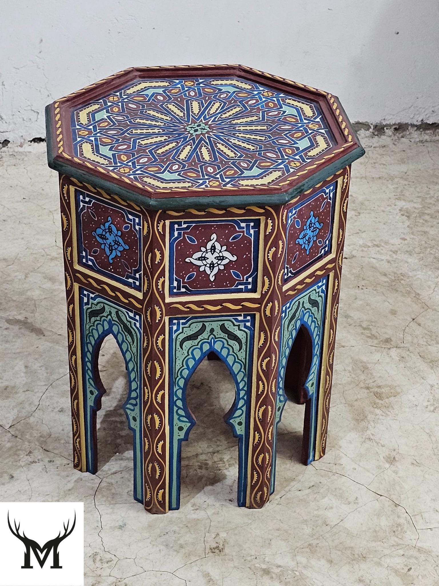 ヴィンテージ　MOROCCAN side table Moroccan Side Table | Circa Who