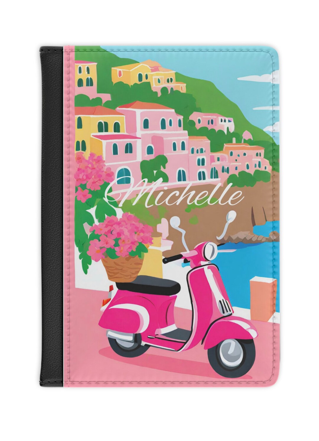 Personalized Passport Holder, Scooting on the Amalfi Coast Passport