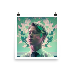 Nick Nelson’s Dreamy Leaves from Heartstopper digital art print
