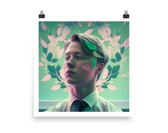 Nick Nelson’s Dreamy Leaves from Heartstopper digital art print