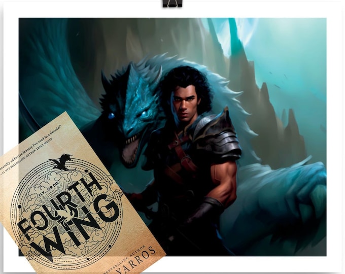 Fourth Wing Poster Set of 3 Print | Tairn, Andarna, Sgaeyl | Book ...
