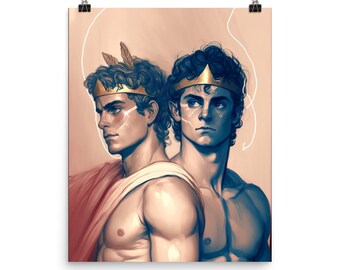 The Song of Achilles Art print, Achilles and Patroclus