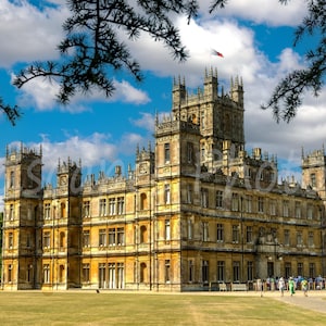 Downton Abbey - Highclere House, Berkshire. England. Digital Art - Wall Decor for Home, Living Room, Bedroom - Photography Canvas.