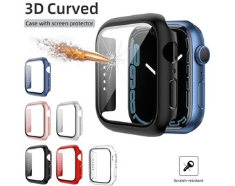 Bumper Case for Apple Watch Series 9 8 7 6 5 4 SE/ Transparent Case Protector/ Protective Case Soft Thin Cover iWatch