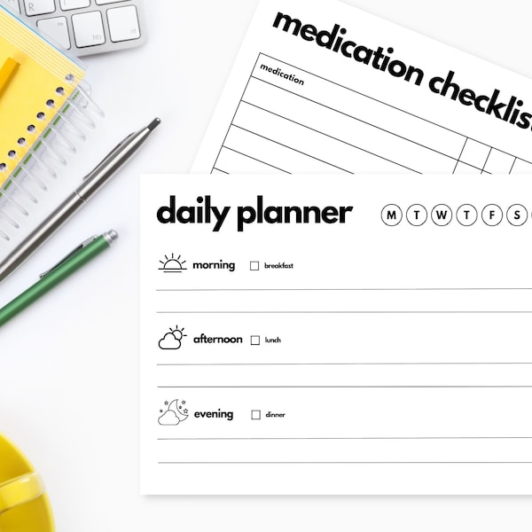 Dementia daily planner etsy
