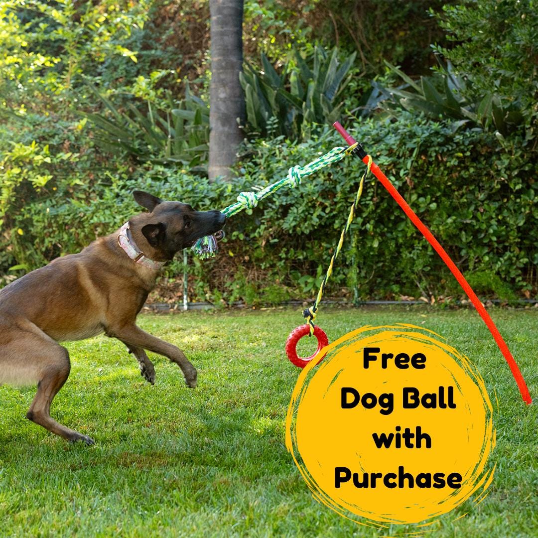 Tether Ball Tug Toys For Big Dogs Outdoor Tether Tug Toy For Large