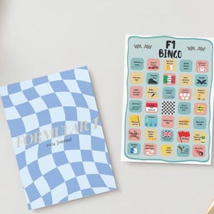 2024 Formula 1 Digital Journal | Formula 1 Race Tracker | 2024 Formula 1 Bingo card
