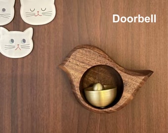 Wooden Doorbell | Ring Doorbell |  |  Hanging Door Decor | Handmade | Front Door Hanger | Doorbell Sign