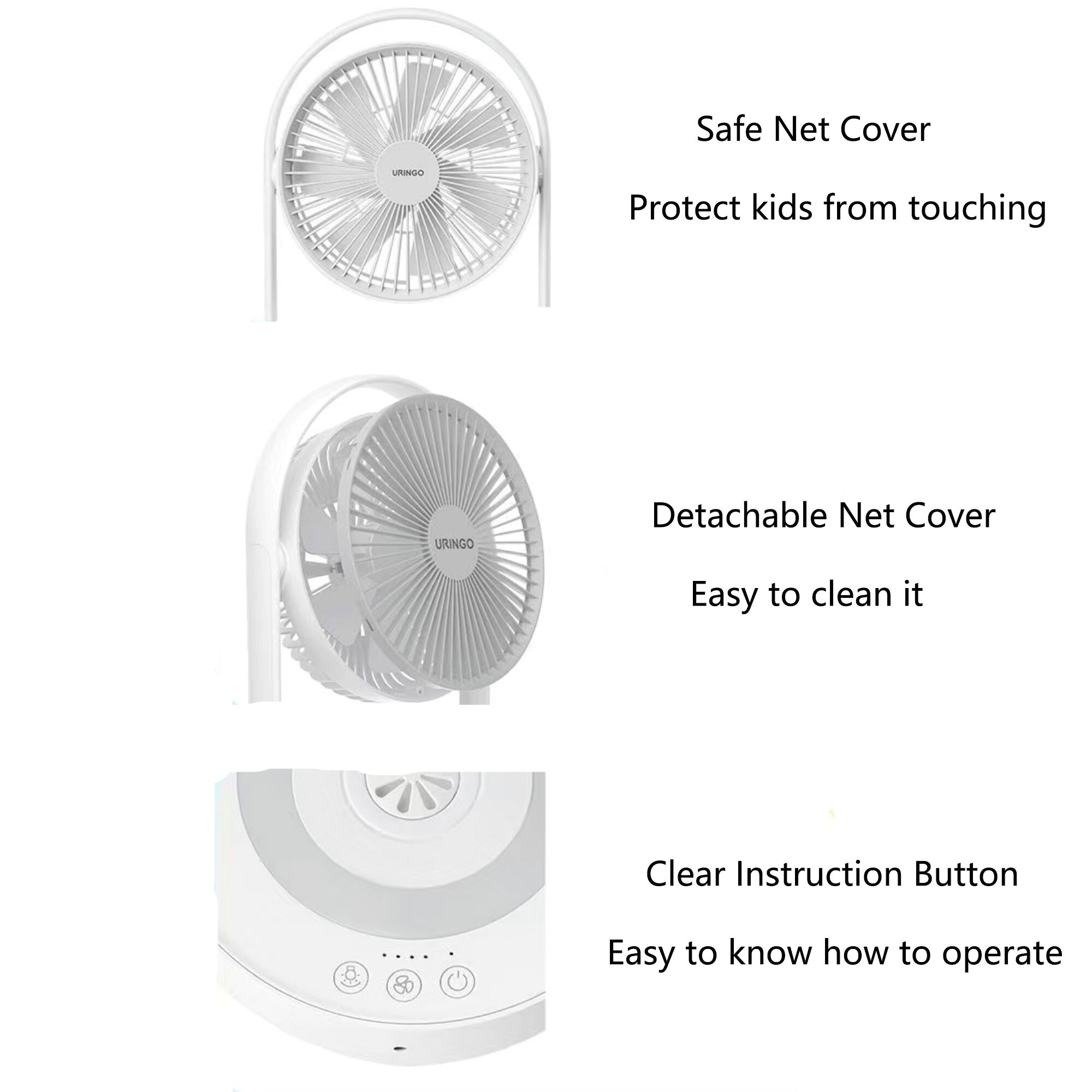 Wallmounted Electric Fan Desktop Portable Fan Mute Small Etsy