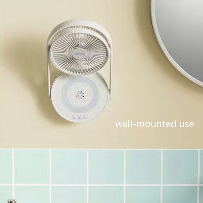 Wallmounted Electric Fan Desktop Portable Fan Mute Small Etsy