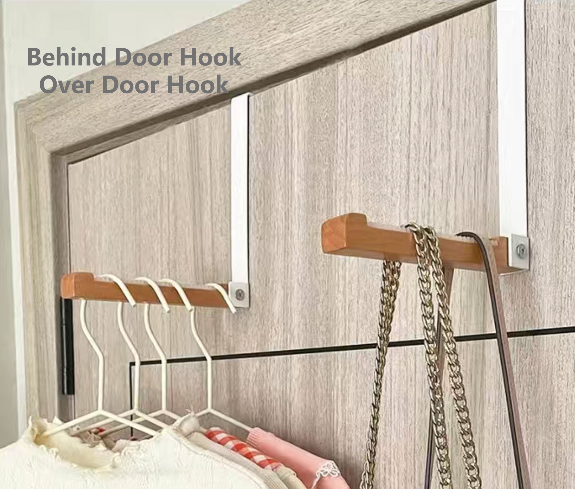 Over The Door Hook 2 Pack Over The Door Hangers with 7 Hooks Metal