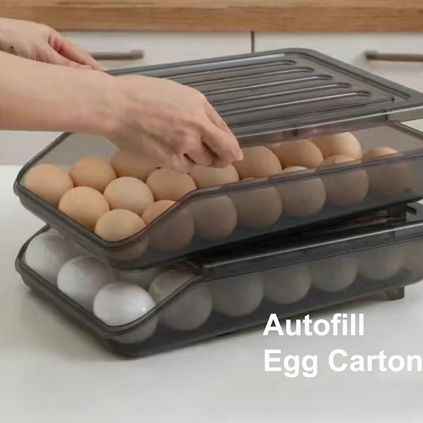 Auto fill Egg Carton | Egg Cartons | Chicken Egg Carton | Egg Storage Box | Split-apart Egg Containers